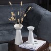 Small Minimalist Pampas Grass Bottle Vase Nordic Matte White Vase for Flower Modern Ceramic &amp; Porcelain Vase for Home Decor