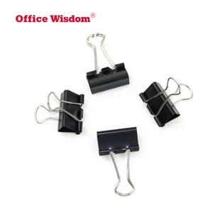 Small Size Printed Metal Binder Clip set Paper Clip Clamp Office School Binding Supplies