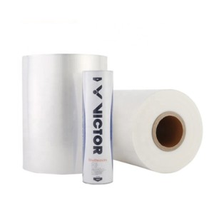 Soft and strong cross-linked POF shrink film for stationery