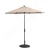 Import solar panel parasol, cafe led light aluminium market umbrella with logo restaurant from China