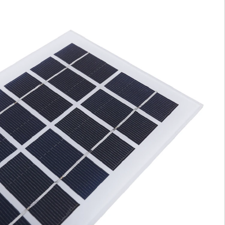Solar power bank 5W portable Glass Laminated Solar Panel charge cell