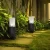 Solar Powered Rattan-Weaved Floor Post Path Pole Light Outdoor Garden Patio Landscape Lamp Outdoor Lights