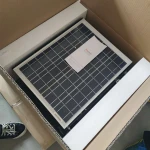 Solar powered ventilation fan attic exhaust roof mounting angle panel angle adjustable high efficiency house breathe dry cool