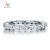 Import Solid 925 Sterling Silver Wedding Band Eternity Stacking Ring Jewelry Round Cut Accept Drop Shipping from China