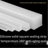 Solid high temperature sealing strip silicone rubber waterproof silicone flat silicone square strip