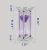 Import SONDER 30-Minutes Square Purple Romantic Crystal Diamond Wedding Favors Hourglass from China
