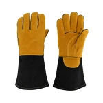 Split cowhide impact resistant welder welding leather gloves safety