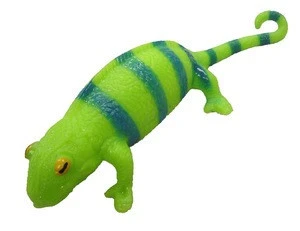 squishy natural world animals plastic chameleon toy