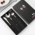 Import Stainless Steel flatware With Box Packing Hotel Black tableware 4 PCS mirror polish  Cutlery Set from China