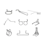 Stainless Steel Micro Hardware Special Profiled Fishing Lure Shaped Spring Wire Forming Bending Springs