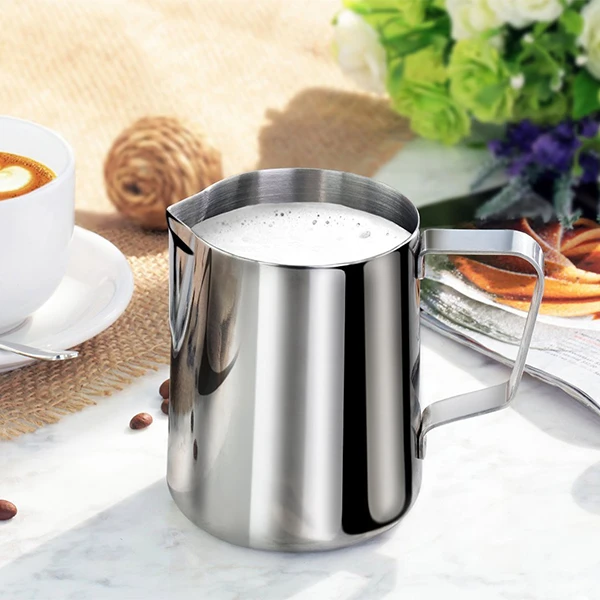 Stainless Steel Milk Frothing Pitcher With Measurement Markings