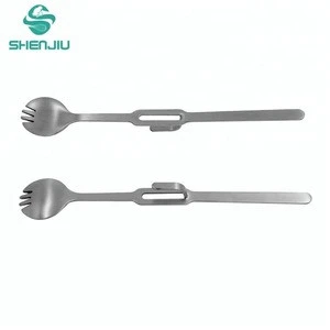 Stainless Steel Olive spoon fork for jar use