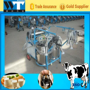 Stainless steel single cow portable milking machine