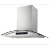 stainless steel touch control commercial kitchen range hood
