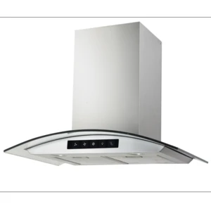 stainless steel touch control commercial kitchen range hood