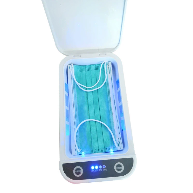 Stock Mini UV Light Sterilizer Cell Phone Cleaner Sanitizer Portable Disinfection UV Led Sterilizer Box