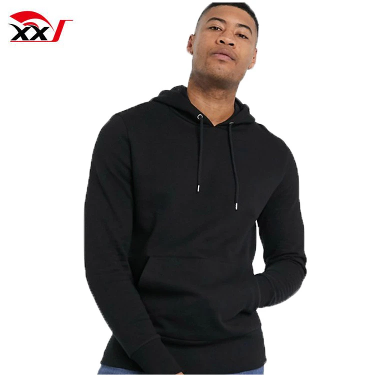 streetwear clothing mens hoodie 2020 high quality casual tall blank hoodie with deep rib