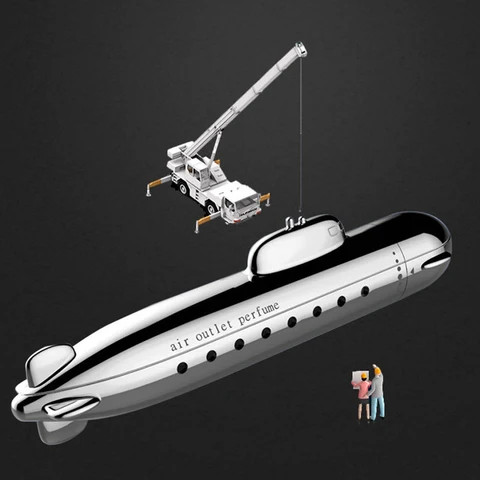 Buy Submarine Shape Car Perfume Vent Clip Air Freshener Car Diffuser ...