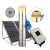 Import submersible solar pump system 100 meter head well solar pumps solar pumps kit 4inch with Plastic impeller from China