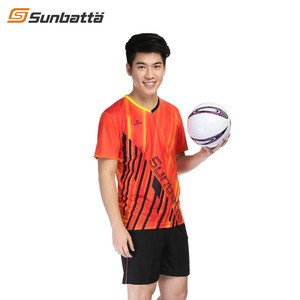 Sunbatta High quality soccer shirt sublimation soccer wear kits custom team soccer jersey set
