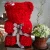 Import Super star gift from preserved rose bear shape for proposal everlasting flower from China