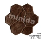 Swimming Pool Decorative Concrete Stamping Floor of Random Stone Stamped Concrete Moulds