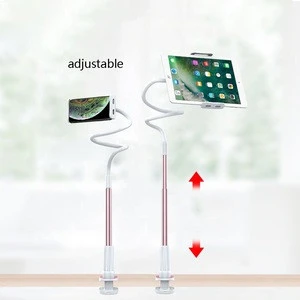 Tablet PC mobile phone universal aluminum alloy telescopic stand 360 degree rotating lazy phone stand