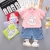 Import The butterfly sleeves children clothes T-shirt baju anak girls clothing set from China