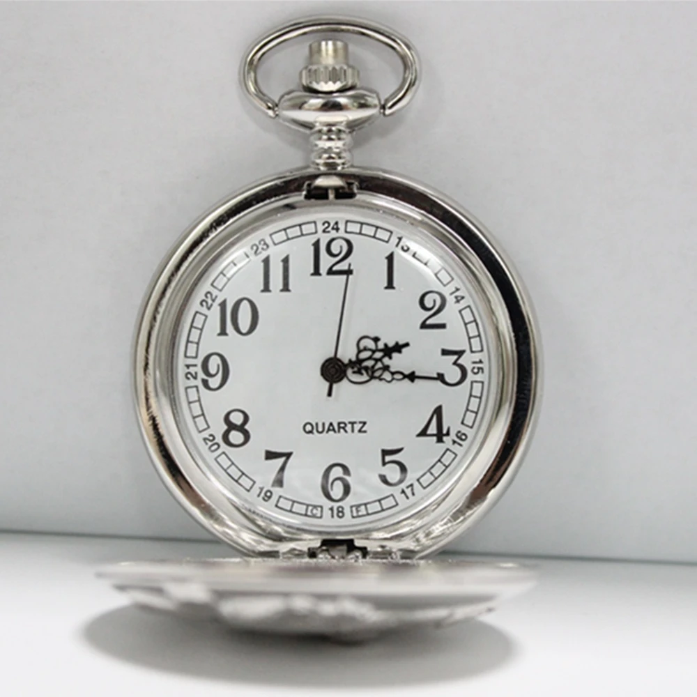 The Theme Of The Lanster Rant Design Polish Silver Pocket Watch Made In China