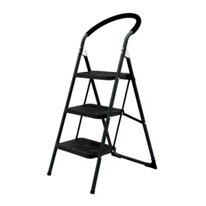 Thickened folding 3-step ladder for safety handrail household use foldable ladder