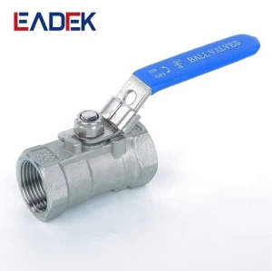 Threaded Heavy Type Lockable Stainless Steel 304 316 with Blue Handle- Full Port Ball Valve