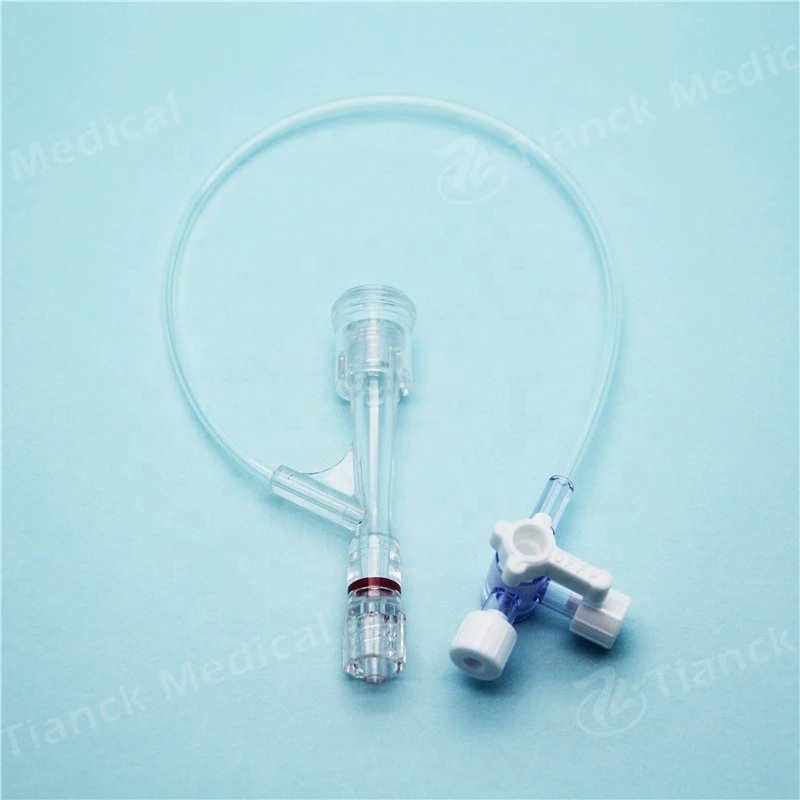 Tianck push pull y connector disposable medical cardiology PTCA angiography hemostasis valve set