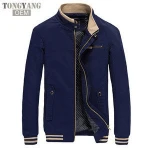 TONGYANG Brand New Spring Autumn Men Casual Jacket Coat Men's Fashion Washed 100% Pure Cotton Brand-Clothing Jackets Male Coats