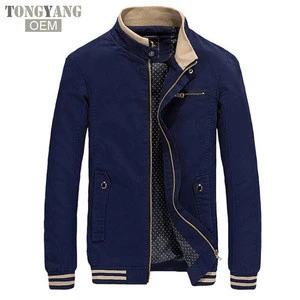 TONGYANG Brand New Spring Autumn Men Casual Jacket Coat Men&#039;s Fashion Washed 100% Pure Cotton Brand-Clothing Jackets Male Coats