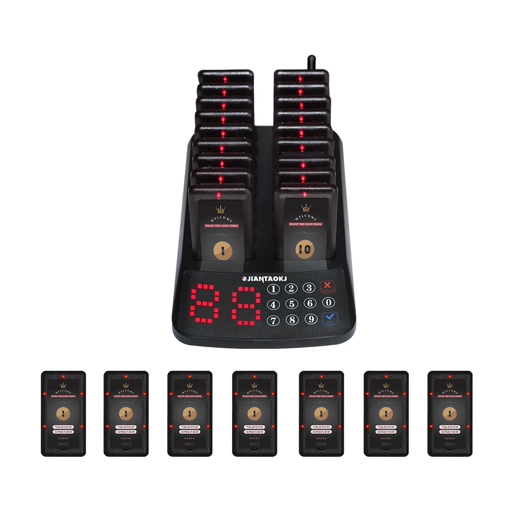 Top Quality Touch Screen Restaurant Coaster Pager System with 18 buzzers
