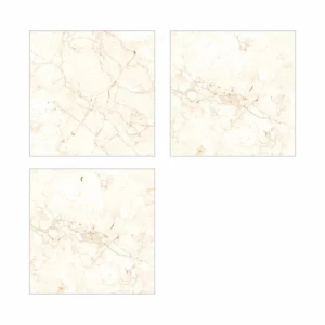 TOP RANKING TILES for floor covering, 600x600mm with glossy finish marble look LOME CREMA floorcovering