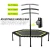 Import Trampoline with Adjustable Handle Bar, Fitness Trampoline Bungee Rebounder Jumping Cardio Trainer Workout for Adults from China
