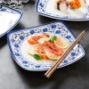 Trending Design square  porcelain plates chinese plates melamine tablewar