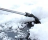 Twist Lock Length Adjustable Extendable Car Snow Brush and Ice Scraper with EVA Foam Grip
