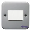 UK type 10A 1 gang 2 way metal clad wall switch