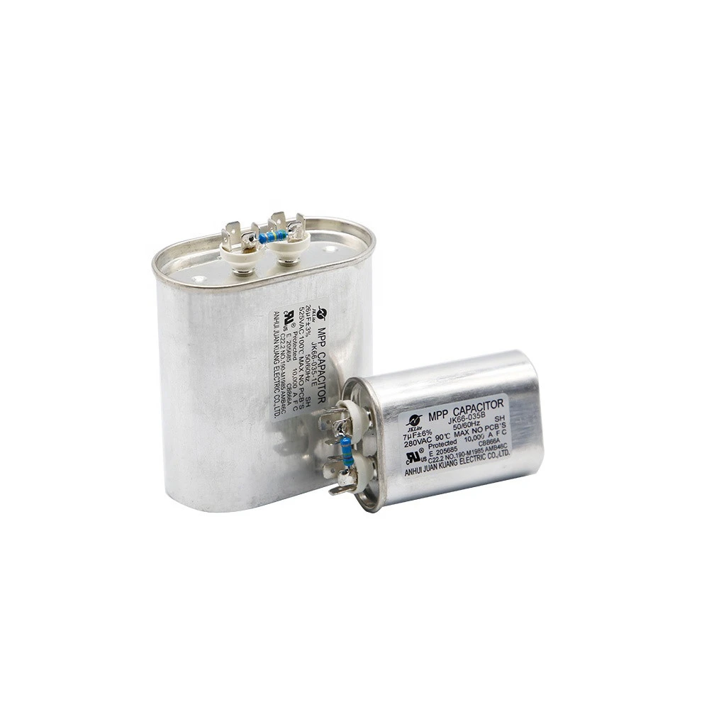 Ultra-low-cost round capacitors for CBB66 lamps