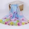 Unique High End Lady Breathable And Refreshing Printing Chiffon Scarf