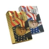 US President Trump poker cards American gold plastic playing cards