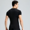 Vedo Compression Shirts Custom Logo Polyester High Elastic Fitness Wear Training Compression Workout Top Mens GYM Shirt