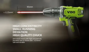 VIDO 12v mini electric screwdriver screw driver bit hammer cordless drill drillbattery power tools