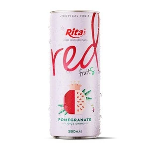 Vietnam Supplier Soft Drink 330 ml Canned Pomegranate Juice Drink