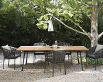 Walden Rope Chair/ Outdoor Plastic Garden Chair/ Aluminum Patio lounger chair