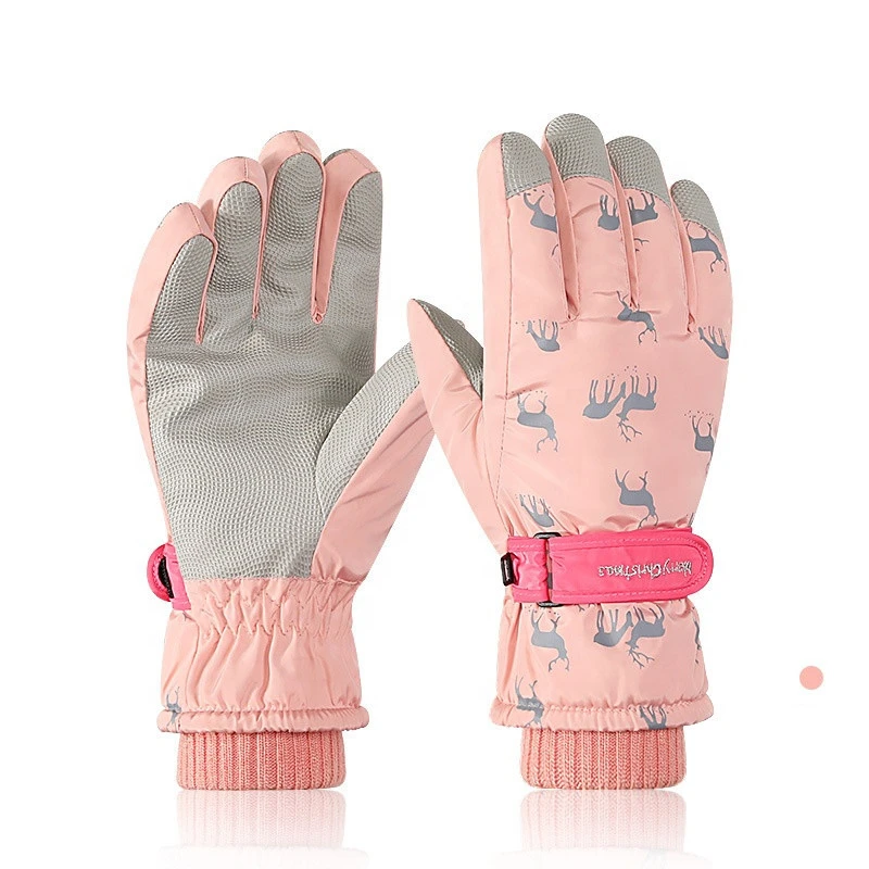 Water Proof Ski Gloves Warm Anti Slip Gloves with High Quality for Women and Men
