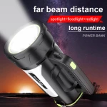 Waterproof Outdoor Activities High Power Battery Rescue Searchlight Handheld Rechargeable Search Light