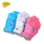 Wearable Teether BPA FREE Babies Teether Glove Silicone Baby Teething Mittens